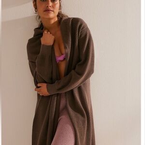 Free People Hailee Convertible Cardigan cotton sweater Minkes Large